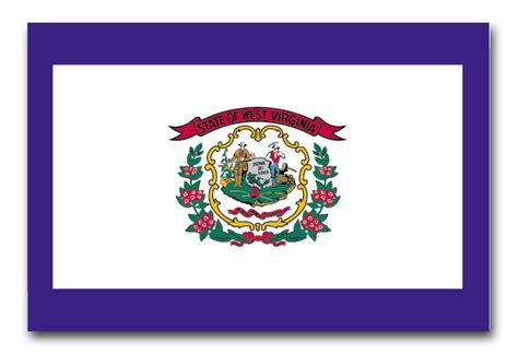 West Virginia 3 X 5 Nylon State Flag