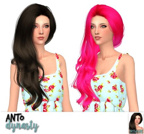 Anto Amanda Blackout Dynasty Hair Retexture At Nessa Sims Sims 4
