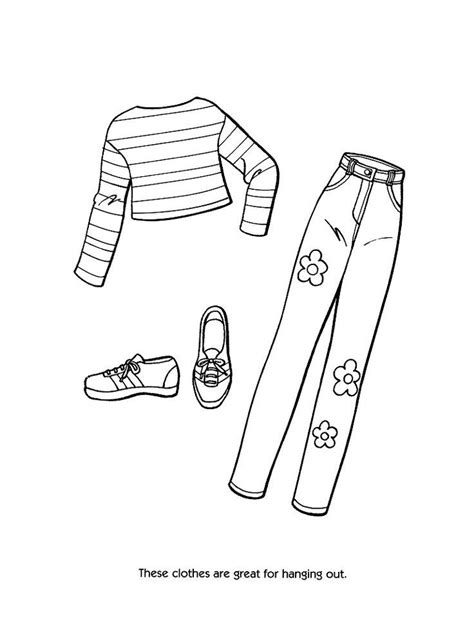 Free Printable Coloring Pages Of Fashion Clothing Download Free