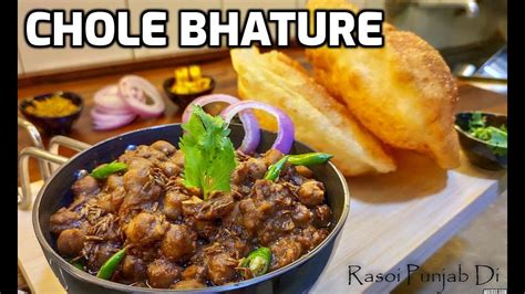 Chole bhature is a combination of chickpea curry served with deep fried flour pooris. Punjabi Chole Bhature Recipe | पंजाबी छोले भटूरे अमृत्सरी ...