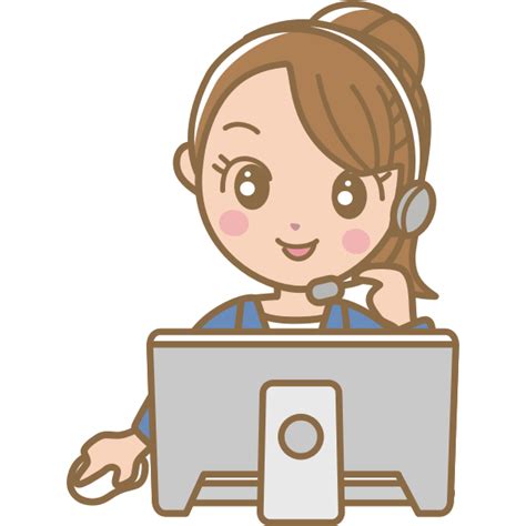 Female Call Centre Worker Vector Image Free Svg