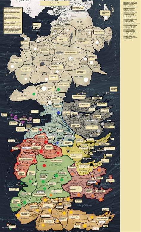 Game Of Thrones Houses Map