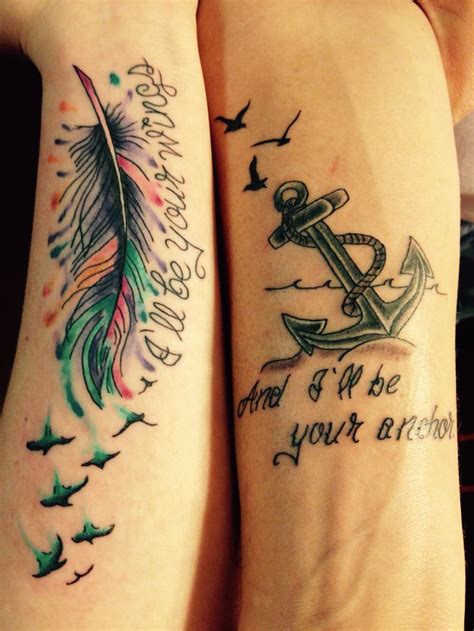 Tattoos 2 Anchors Feathers Tattoo Tattoos Piercing Anchors Wings