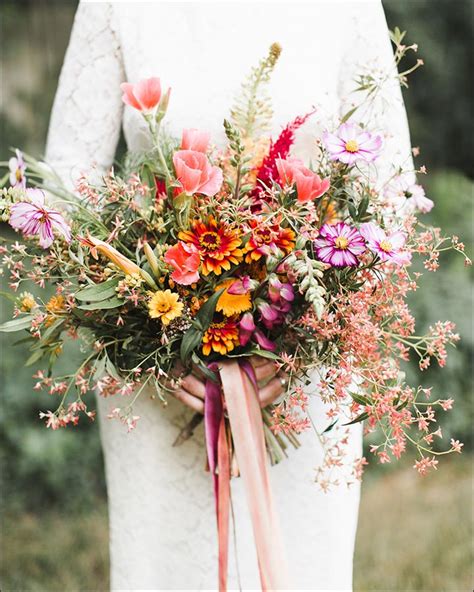 Floral wedding wedding bouquets wedding flowers love flowers beautiful flowers hand browse a variety of wedding pictures and photos at theknot.com. Wildflower Wedding Bouquet: 15 Ideas For The Bride-To-Be