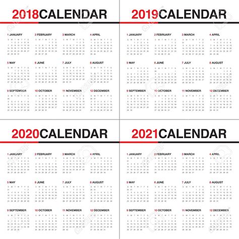 Calendar 2020 2021 Template Calendar Printable Free