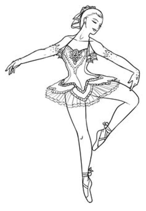 Coloring Page Ballerina Printable Ballerina Coloring Pages Dance