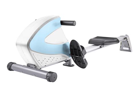 Digital Monitor Inclined Slide Rail Fitness Rowing Machine Rower