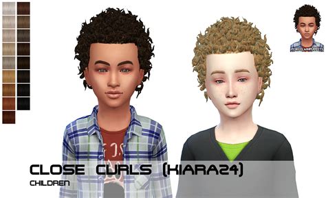 My Sims 4 Blog Kiara24 Close Curls Conversion Hair Retexture By