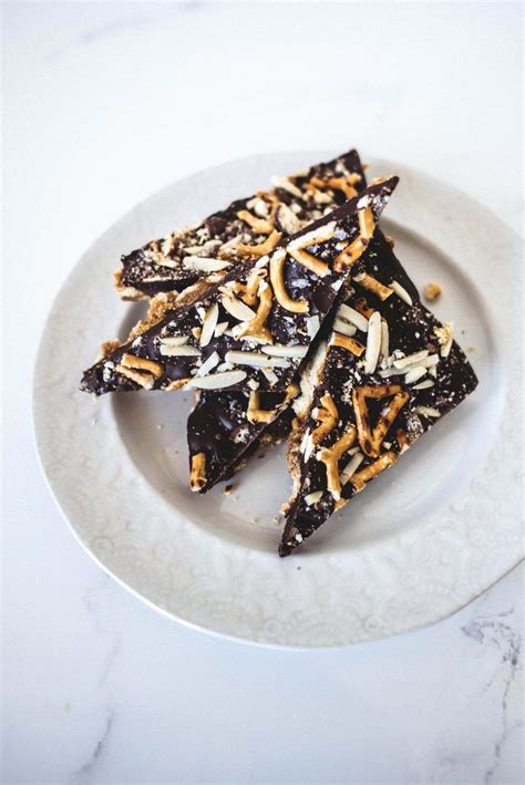 Sweet Salty Nutty Chocolate Bark Is A Delicious Treat That Also Makes
