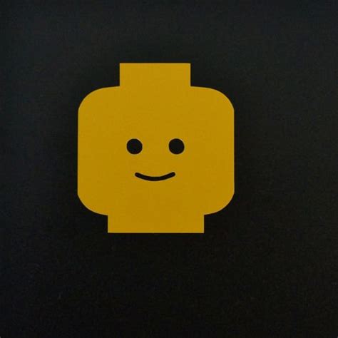 Large Lego Head Vinyl Decal Sticker By Typorific On Etsy 1200