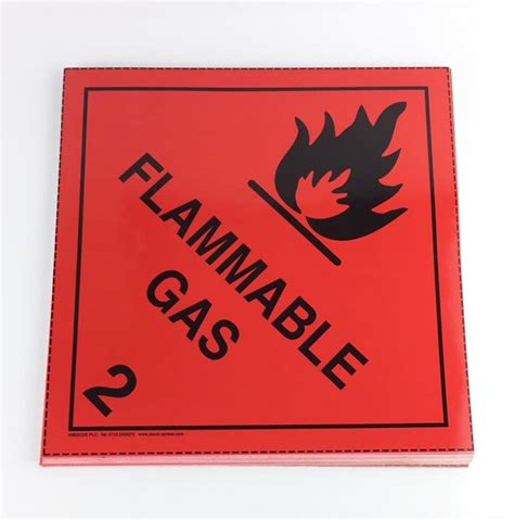 Flammable Gas Placard Class 22 Placard Buy At Stock Xpress