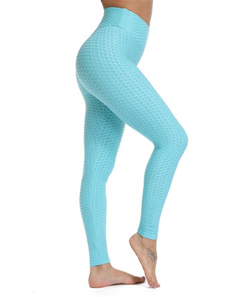 seasum seasum women s high waist yoga leggings with tummy control yoga pants textured workout