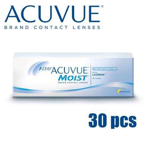 1 Day Acuvue Moist Toric Daily Disposable Contact Lenses 30 Pcs My Lens