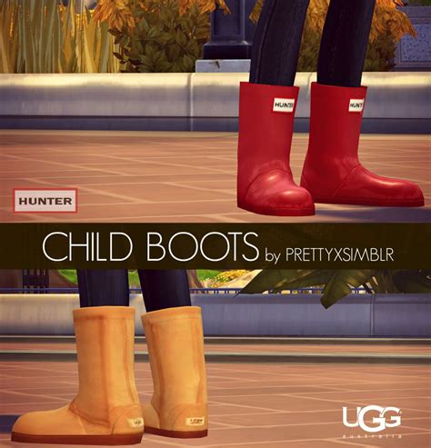 Prettyxsimblrs Child Boots Ts4 Aka Bonus Prettyxsimblr Sims 4