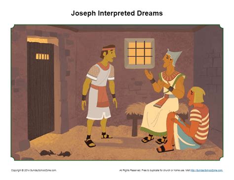Joseph Interprets Dreams Coloring Page