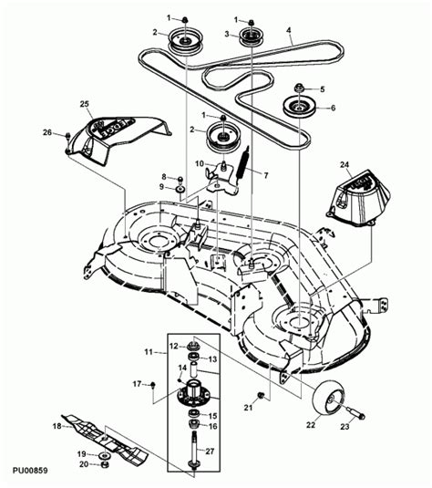 John Deere Inch Mower Deck Belt Replacement Diagram Chicfer