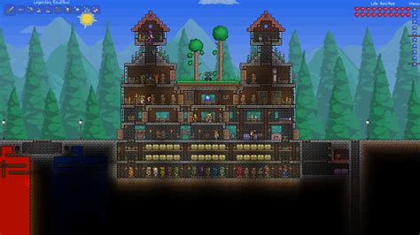 These are really cool, but i go for the classic grey brick floor, wooden walls, red brick and wood roof, and a basement with planked walls basically a starter base. 20 Elegant Terraria House Designs