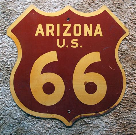 Arizona U S Highway 66 Aaroads Shield Gallery