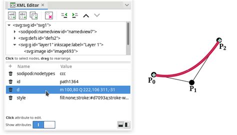 How To Draw A Quadraticcubic Bezier Curve In Inkscape Graphic