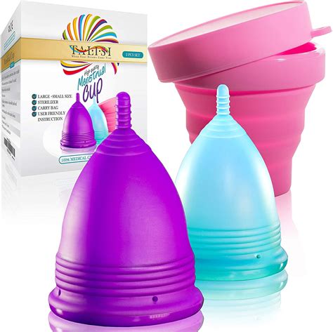 Talisi Menstrual Cups Soft Reusable Period Cup Menstruation Feminine Hygiene Products With