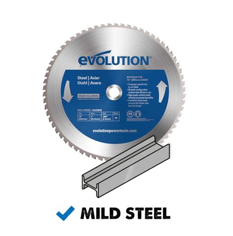 Evolution Power Tools 14bladest Steel Cutting Saw Blade 14 Inch X 66