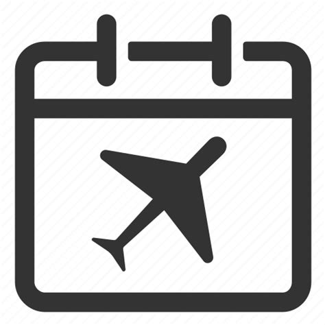 Arrive Calendar Date Depart Flight Schedule Time Icon