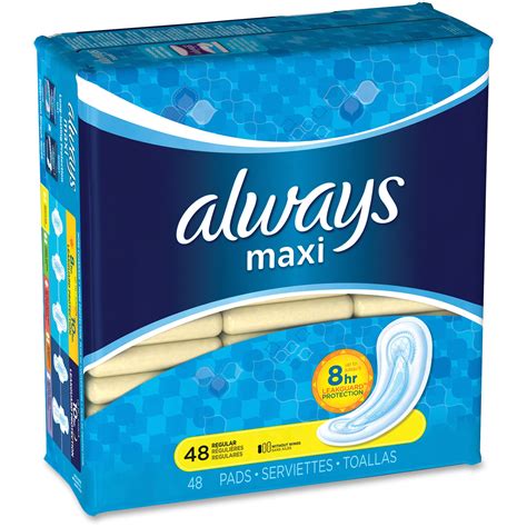 Always Maxi Pads - Individually Wrapped - 48 / Pack - Madill - The Office Company