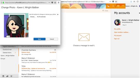 Update A Profile Photo In Outlook Or Office 365 Youtube