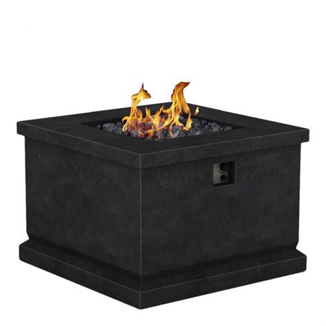 Foremost Outdoor Square Gas Fire Pit Fire Pits And Outdoor Heating