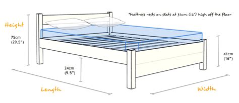 Image result for standard bed frame height   Bed sizes  