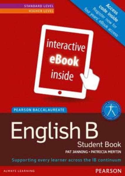 Pearson Education Limited Pearson Baccalaureate English B Ebook Only