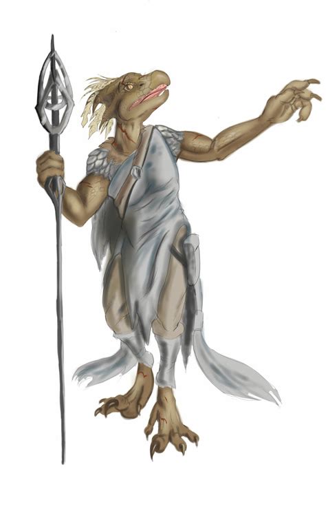 Fantasy Lizardman Cleric By Ferroth On Deviantart