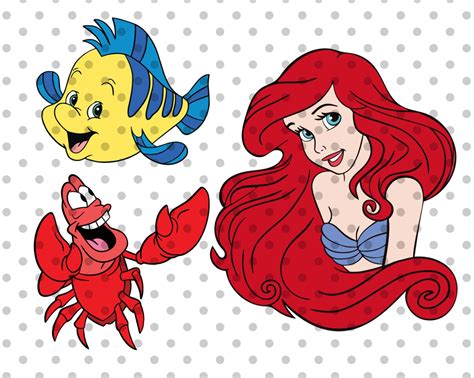 3pcs Layered Ariel Svg Ariel Cut File Ariel Cricut Etsy