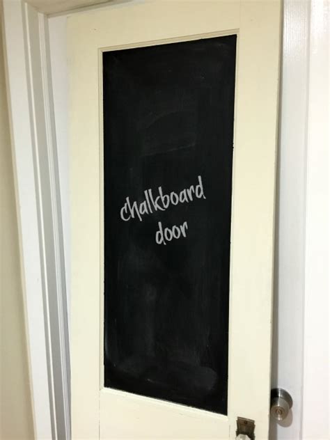 How To Turn An Old Door Into A Chalkboard