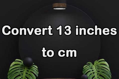 Convert 13 Inches To Cm 13 Inches In Cm How To Measure