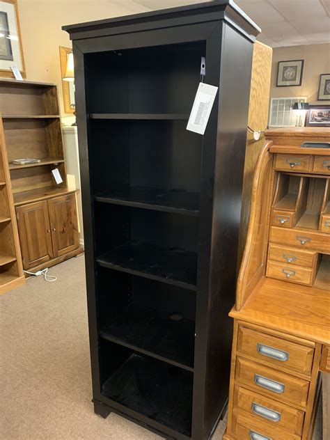 Crate And Barrel Black Bookcase Delmarva Furniture Consignment