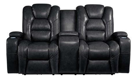 Daytona Dual Pwr Console Loveseat Badcock Home Furniture Andmore