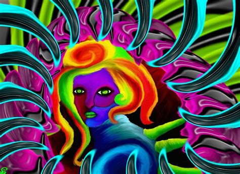 Lady Of Color By Techbehr Painting Art Color
