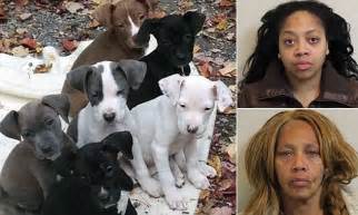 Charlotte Mines And Mother Deidra Mines Arrested For Letting Pitbull And Eight Puppies Starve To