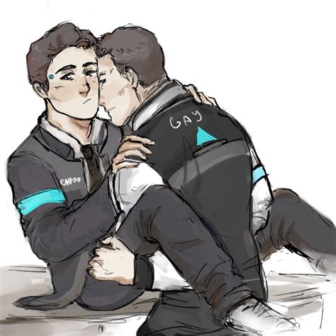 Detroit become human Connor x RK900 By: apus_de_soare Cute Gay, Funny