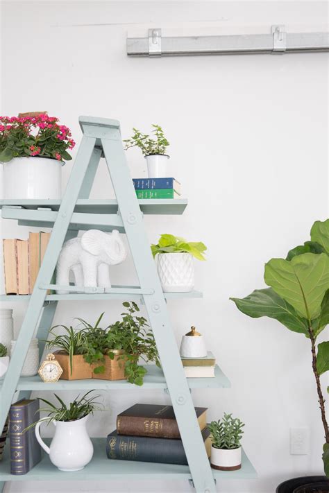 How To Create A Diy Ladder Shelf Hgtv