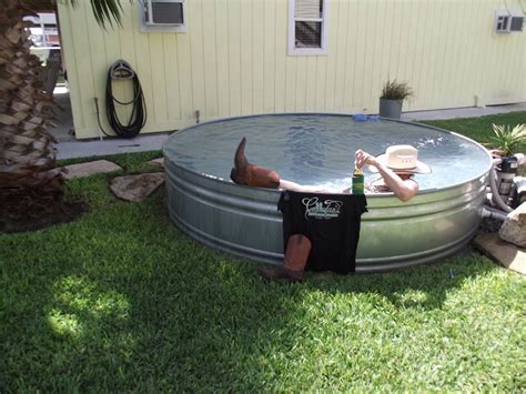 Fancy version of a stock tank tub. Creative Ideas for Our Stock Tanks - Callahan's General Store