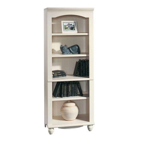 Sauder Harbor View Antiqued White Library Bookcase Wgl 1 S