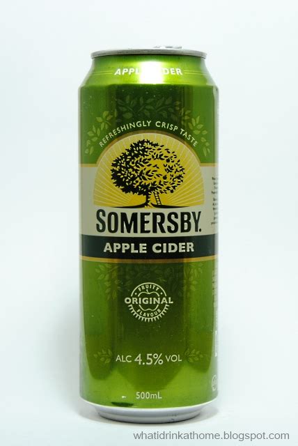 Apple cider tends to be richer and combined with more autumnal spices. What I Drink At Home: Somersby Apple Cider Review