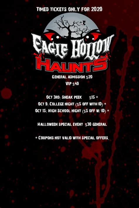 eagle hollow haunts tickets