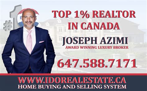 Joseph Azimi Top Luxury Real Estate Agent In Toronto Oakville