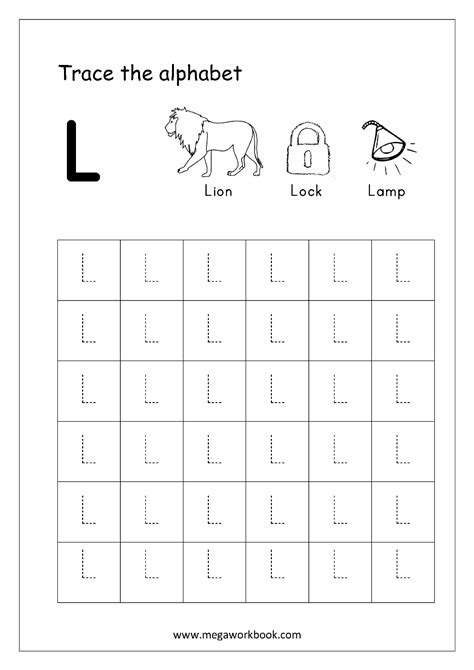 Letter Tracing Worksheets For Kindergarten Capital Letters Capital