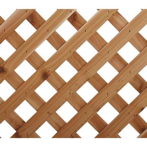4 X 8 Privacy Cedar Lattice Panel