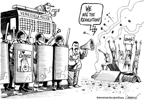 Protests In Venezuela Globecartoon Political Cartoons Patrick