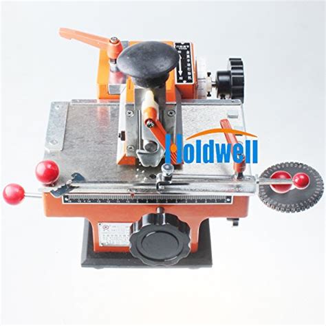 Holdwell Semi Automatic Sheet Embosser Metal Stamping Printer Marking